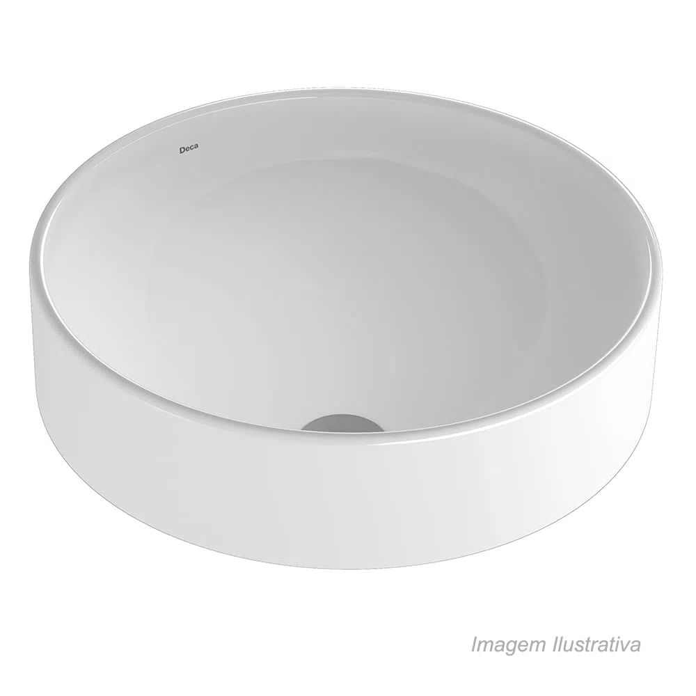 Cuba Deca L.1050.17 Sobrepor Branco Redonda 40cm