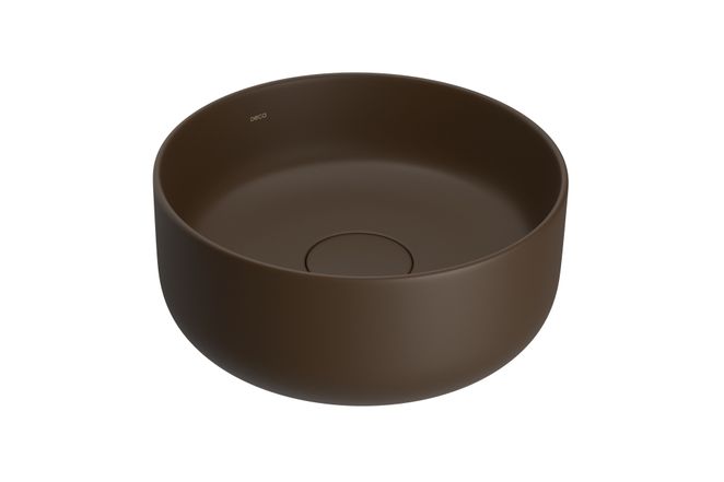 Cuba Deca L.12030.22 Slim Apoio Marrom Fosco Redonda 30cm