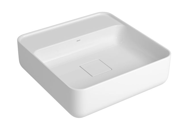 Cuba Deca L.11040.m.17 Slim Apoio Branco Quadrada Com Mesa 40cm